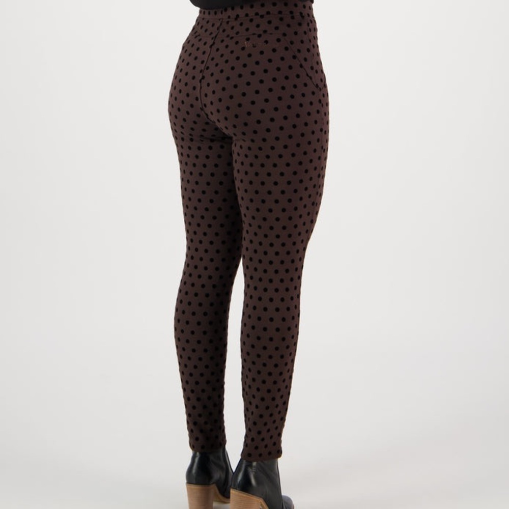 Vassalli Polka Dots Brown Pants Sz 8